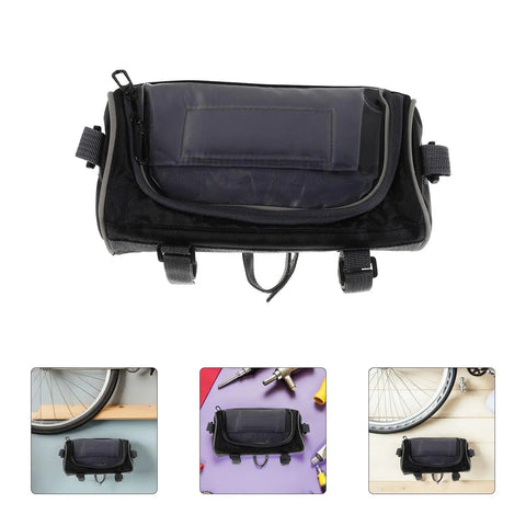 Ultimate Oxford Waterproof Bike Front Handlebar Bag For Cycling Adventures, 900D Cloth Organizer For bike handlebars