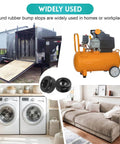 Heavy Duty Round Rubber Trailer Ramp Door Bumpers Set Of 4 With Mounting Hardware use in trailers, homes, outdoor equipment
