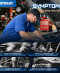 Mechanic inspecting engine for Heavy Duty Radiator Cooling Fan Straight Bolt On Replacement For Volkswagen Jetta Passat Beetle And Audi Vehicles Oem Direct Swap Motor Delivered Top Quality To Keep Your Daily Driver Super Cool.