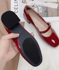 Five Thirty Second Inch Thick Rubber Shoe Soling Sheet applied to red shoes with diamond pattern non-slip bottom for repair