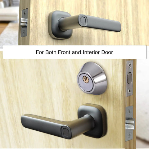 Slick Smart Door Lock With Fingerprint And NFC App Control And Bluetooth Keyless Entry for both front and interior doors