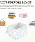 Built Tight Foldable Storage Bin With Heavy Duty Handles And Velcro Close Top for organized closet and dorm storage.