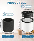 2-Pack Cartridge Filter Kit With Lids, 4 Foam Sleeves, And Cleaning Brush For 90304 Series Wet Dry Vacuums Replacement product size chart