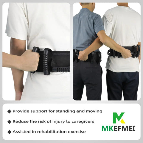 Gait Belt With Easy Grab Handles For No Fuss Transfers And Smooth Mobility Support shown during a patient transfer