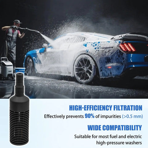 Pressure Washer Siphon Hose Filter Set For One Quarter Inch And Three Eighth Inch Hoses, car washing with filtration unit