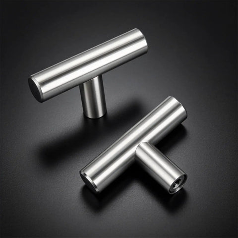 10 Pack Stainless Steel Cabinet Knobs For Kitchen Drawers Brushed Nickel Dresser Knobs Furniture Hardware Single Hole Cabinet Handles Durable