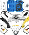Timing Chain Kit With Water Pump And Camshaft Holding Tool For 2011 Through 2019 Explorer Edge Taurus Flex 3.5L And 3.7L V6 Engines