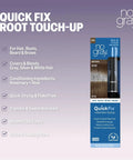 Quick Fix Gray Cover Up For Roots Beards And Brows Light Brown Shade Instant Root Touchup Brush displayed on a light background.