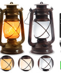 Two Pack Bronze Vintage Rechargeable Lanterns With Remote Control Four Modes Include Flickering Flame And Three Color Temperatures