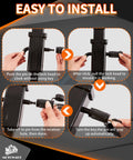 Instructions for installing Dual Pin Trailer Hitch Lock Set With One Half Inch And Five Eighth Inch Pins, Heavy Duty Anti Theft Lock, Compatible With F150