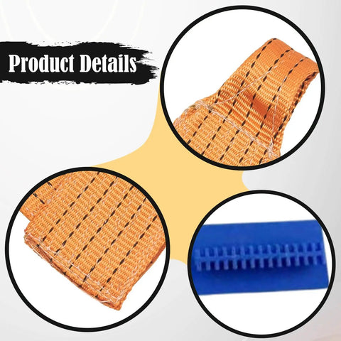 Close-up of strap and tool detail from Pro Grade Auto Body Dent Repair Kit With Sheet Metal Puller And Ergonomic Lifter