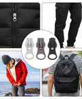 Universal Zipper Repair Kit With 48 Pieces For Jackets Jeans Bags Luggage DIY Fix Includes Automatic Lock Sliders And Stops For Coats Backpacks Tents And Sports Gear