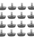 Kick Those Nasty Cabinet And Desk Shakes Flat With Heavy Adjustable Furniture Levelers And Table Feet Screw Direct Install For Chairs Tables And Bookshelves 100 Pack, black adjustable table feet