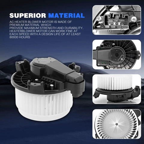 Swap In That Smooth Cabin Warmth Fast With This Top Notch OE Replacement HVAC Blower Motor For Toyota Corolla 2009 To 2019 Made For Automatic Climate And Quick Bolt On, showcasing premium material design.