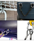 Rugged 3/8 Inch 304 Stainless Steel Screw Pin Anchor Shackles Set of 10 in marine and off-road use scenarios.