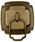 Solid Copper Cabinet Handle Square Pull For Wardrobe And Doors with antique bronze finish, decorative door pull hardware.