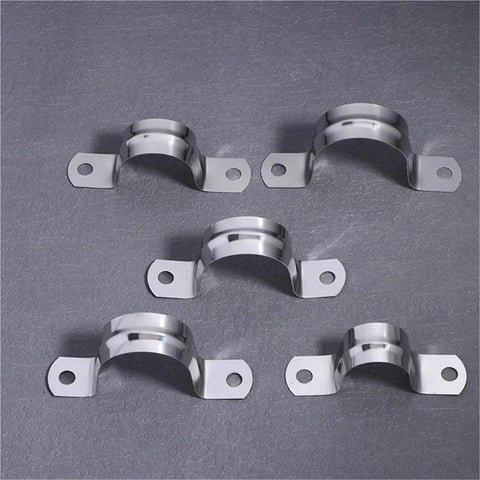 Heavy Duty 60 Piece Stainless Steel U Shaped Pipe Clamps Built Tough Conduit Brackets Secure Round Piping With A Locked In Grip For Daily Job Site Work And Shop Assembly