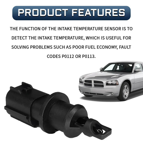 No Sweat Swap Intake Air Temperature Sensor For Dodge Chrysler Jeep Ram 1500 showing IAT sensor for vehicle diagnostics.