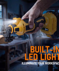 Cordless Drywall Cut-Out Tool Built For Pros With Brushless Rotary Saw, 28000 RPM, 3-Speed Depth Adjustable, LED Light, Compact Spiral Tool For Sheetrock And Wood Cutting, Compatible With 20V Batteries (Battery Not Included) with built-in LED light