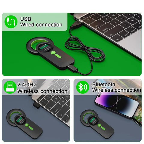 Pet Microchip Scanner With 1.44 Inch TFT Screen, 3 In 1 Connections, 2.4GHz Wireless Bluetooth USB Reader with various connection setups