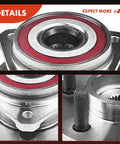 Close-up of 2 Front Wheel Bearing And Hub Assembly 5 Lug Fit For Jeep Wrangler TJ 2000 To 2006 And Cherokee 1999 To 2001
