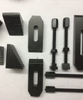 24 Piece Clamp Kit For Milling Machines And Rotary Tables M6 Thread Includes Tee Nuts and other components on display.