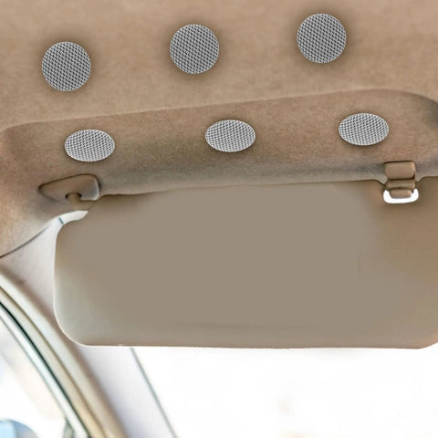 Auto Roof Snap Rivets Headliner Repair Pins 50 Pack For Easy DIY Interior Roof Liner Sag Fix Gray Flannelette Fabric Ceiling Restoration For Cars And Trucks installed on car ceiling