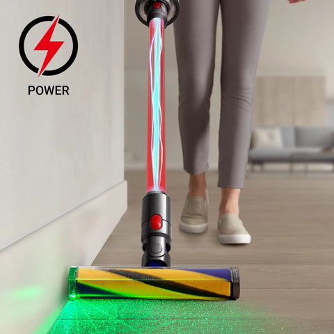 Quick Release Extension Wand Dyson Cordless Vacuums Replacement Tube V7 V8 V10 V11 V15 in use on hardwood floor