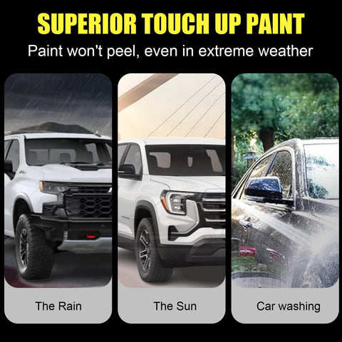 MINI Pepper White 850 Touch Up Paint Kit With 2 In 1 Scratch Remover Pen And Brush on vehicles in extreme weather