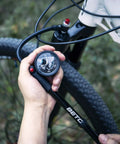 Using High Pressure MTB Bike Shock Pump 400 PSI Max For Fork And Rear Suspension With No Loss Schrader Valve 6 Inch Swivel Hose
