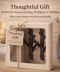 Hella Sturdy Cast Iron Tree Branch Wall Hooks Set Of Four Premium Heavy Duty Wall Mount Storage Organizers in gift packaging.