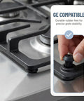 16 Pack Rubber Feet For Stovetop Grate Feet Replacement Three Sixteenth Inch Holes Compatible With GE Kenmore Gas Range Models
