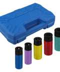 Kickstart Your Garage Game With This Slick 5Pc Non-Marring Wheel Protector Socket Set. These Thin Wall Sleeves Fit Like Gloves On Lug Nuts And Keep Your Rims Scratch-Free During Quick Tire Swaps Or Deep Hub Repairs. Grab This Must-Have Impact Wrench Kit. 5-piece color coded wheel protector socket set with storage case