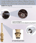 Fix-It Remodel Kit For Price Pfister Verve Tub And Shower With 3-Handle 39619 Black Finish parts with 12 tooth broach stem