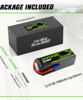 Beefy 6S 22.2V 4000mAh 60C LiPo Battery With EC5 Connector for RC planes, helicopters, cars, drones shown with packaging and manual.