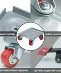 Heavy Duty Furniture Movers Dolly With Wheels with carbon steel material and L-shaped flap edge, features 360-degree rotating sliders.