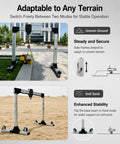 Portable Adjustable Aluminum Gantry Crane with 2 Ton Chain Hoist Built Tough on uneven ground and soft sand for stable lifting.