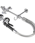 Maqulae Commercial Kitchen Faucet, G1/2 Thread Pull Down Sprayer with 360, chrome finish, 23cm nozzle, suitable for commercial kitchens.