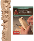 Learn To Carve Noses And Hair Kit With Resin Study Stick And Step By Step Booklet showing carving techniques