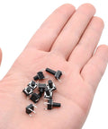 Person holding Micro Momentary Tactile Push Button Switch Kit Dope 200 Pc Assortment, 4 Pins, mixed sizes 5mm to 13mm, in a hand.