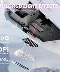 Exploded view of Top Shelf 60 Percent Hall Effect Keyboard And Wireless Mouse Combo featuring RGB light effects and technology.