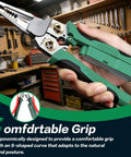 8-In-1 Wire Crimper Stripper With Voltage Tester And Dual Alarms, Heavy-Duty 12-250V AC DC Tester For Hot And Neutral Wires, The Go-To Electrician HVAC And Car Repair Tool For Stripping Crimping Cutting And Testing, ergonomic green handle