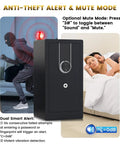 Huge Fireproof Biometric Safe for Home Office with anti-theft alarm and mute mode, shown in a room with security breach alert
