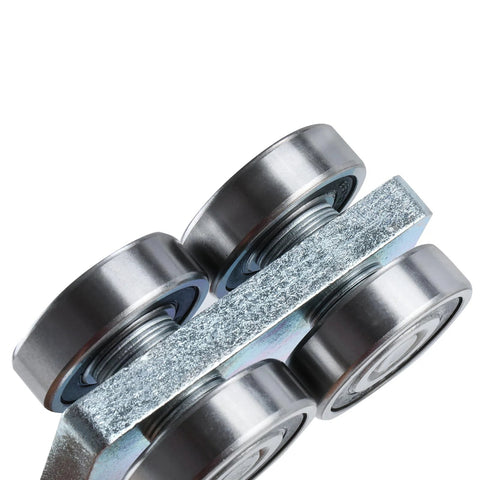 4 Wheel Trolley Assembly Rollers for Strut Channel Use With 1-5/8 Inch Wide And Taller Strut Channels Load Capacity From 435 Lbs