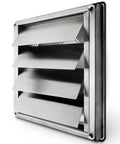 6 Inch Outdoor Dryer Vent Cover With Moving Flaps Stainless Steel Grille Rust Resistant Anti Draft Exterior Vent For Metal Ducts In HVAC And Dryer Systems Easy Install With Included Screws