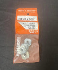 10-24 Thread Tee Nut 5/16 Inch Set, 4 Pack For Woodworking And Furniture Projects, Steel Construction in packaging