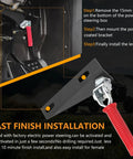 RZR Parking Brake Kit With Power Steering Upgrade And Lockable Brake Assist installation steps with red lever handle