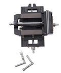 Heavy Duty 5 Inch XY Compound Drill Press Vise Featuring Smooth Glide Bidirectional Cross Slide And Lock Tight Clamping for precise part mounting.