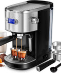 20 Bar Espresso Machine With Milk Frother Steam Wand For Home Use Compact Espresso Maker For Cappuccino And Latte