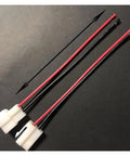 6.3mm Automotive Cable Connector 2 3 4 6 Pin Motorcycle Harness Plug with 15cm wires, red and black, weatherproof.